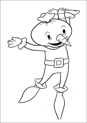 Happy Spud  Coloring page