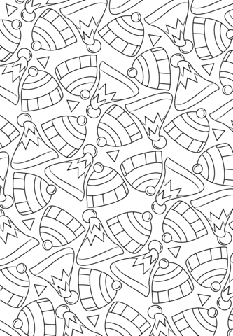 Hats Pattern Coloring page