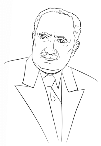 Martin Heidegger Coloring page