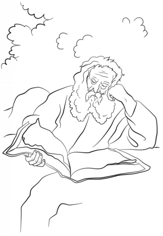 Philosopher Coloring page