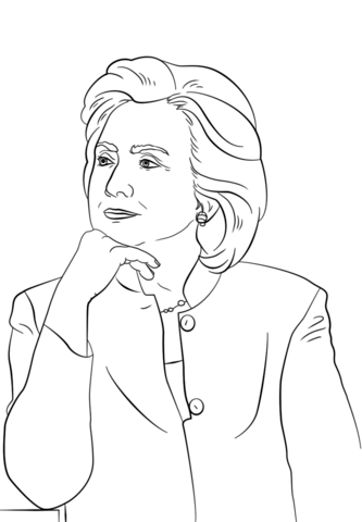 Hillary Clinton Coloring page