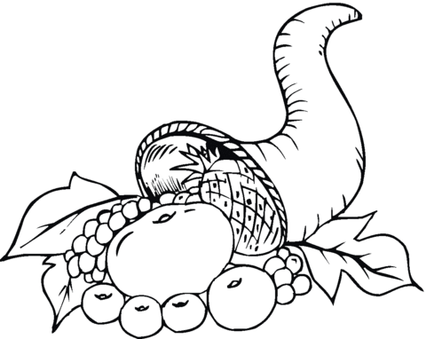 Horn of Amalthea  Coloring page