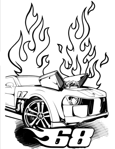 Hot Wheels Pontiac G8 Coloring page