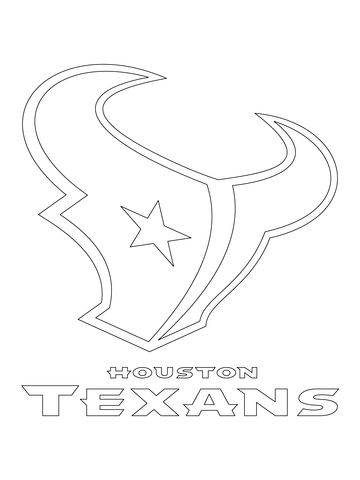 Houston Texans Logo  Coloring page