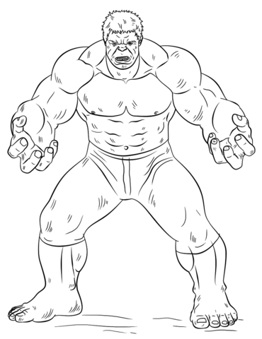 Hulk Coloring page