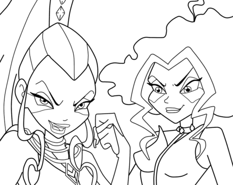 Icy and Stormy Coloring page