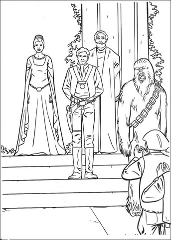 Star Wars victory celebration Coloring page