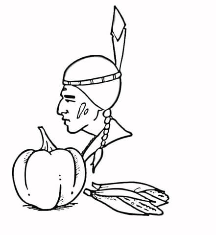 Indian Corn  Coloring page