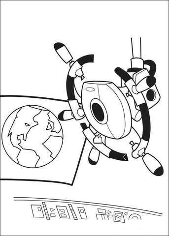 Inside Of The Space Ship  Coloring page