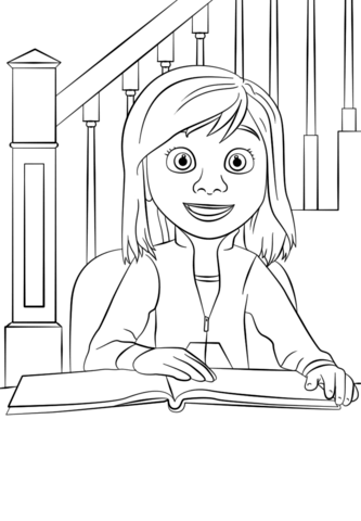 Inside Out Riley Coloring page