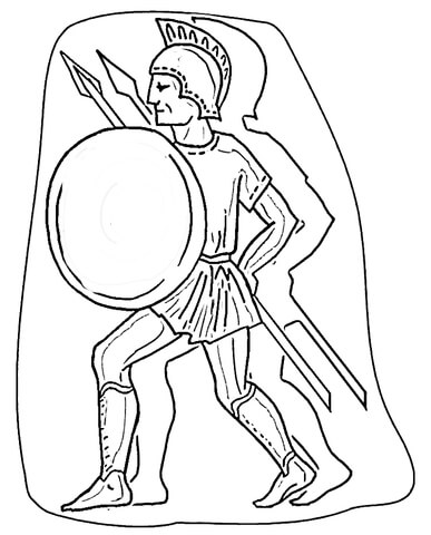 Roman Warrior  Coloring page