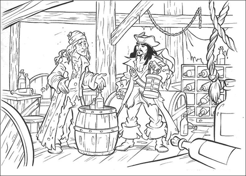 Jack In the cellar with Bill Turner Coloring page