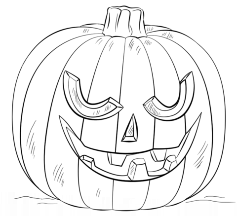 Jack-O-Lantern Coloring page