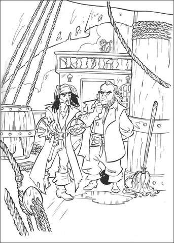 Jack and Master Gibbs Coloring page