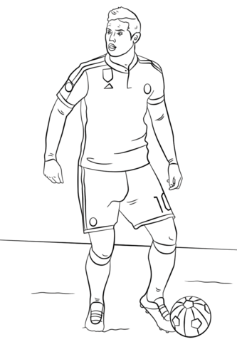 James Rodriguez Coloring page