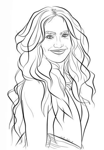 Jennifer Lopez Coloring page