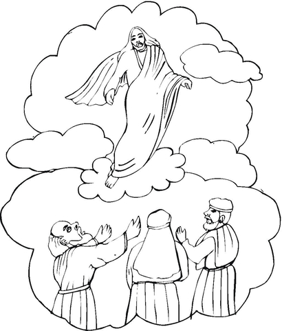 Jesus Christ Resurrection Coloring page