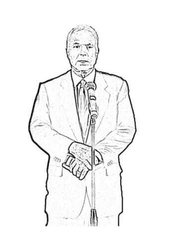 John McCain  Coloring page