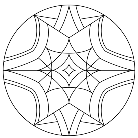 Kaleidoscope Coloring page