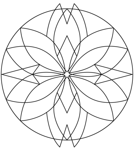 Kaleidoscope Coloring page