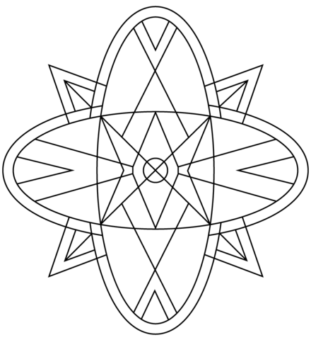 Kaleidoscope Coloring page