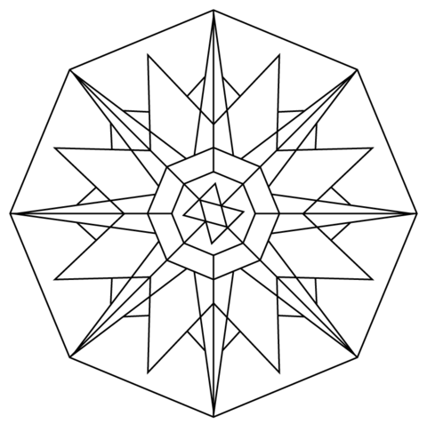 Kaleidoscope Coloring page