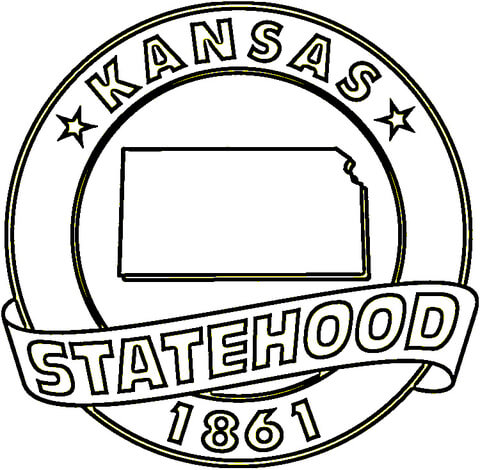 Kansas  Coloring page