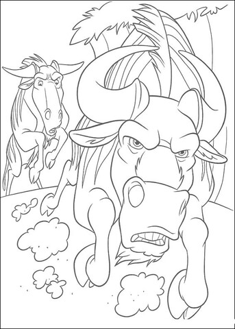 Kazar And Blag Are Running  Coloring page