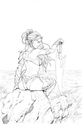 Kiani from Fathom Coloring page