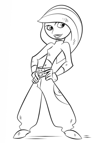 Kim Possible Coloring page