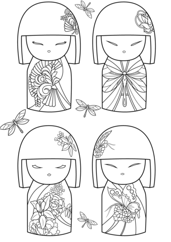 Kimmi Dolls Coloring page