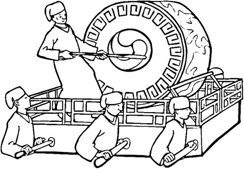 Korean Ceremony  Coloring page