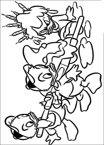 Kwak Kwik Kwek  Coloring page