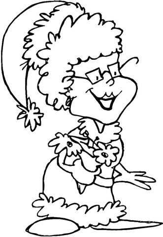 Lady Of Santa  Coloring page