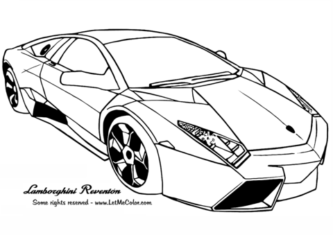 Lamborghini Reventon Coloring page