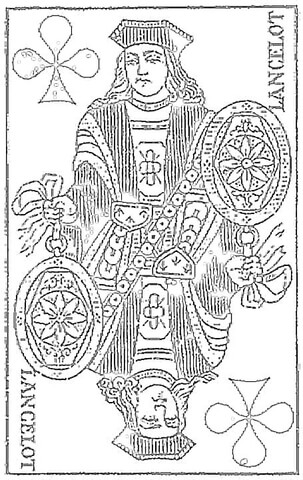 Lancelot Tarot Card  Coloring page