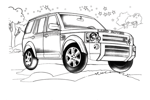 Land Rover LR3  Coloring page