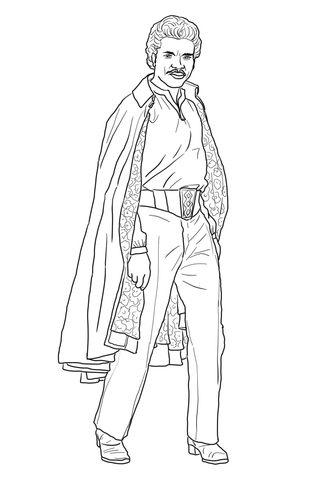 Lando Calrissian Coloring page