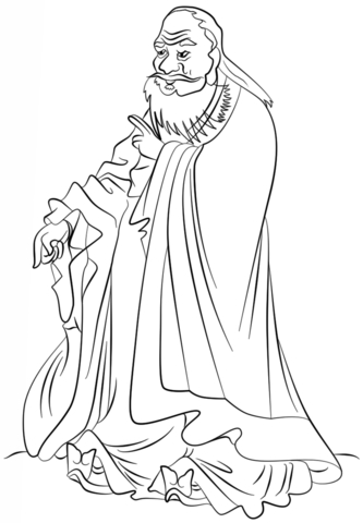 Laozi  Coloring page