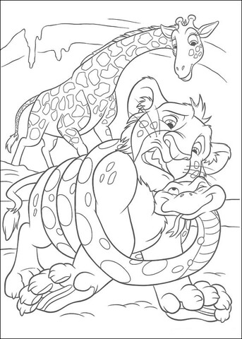 Larry the Snake Says That He Loves Ryan  Coloring page