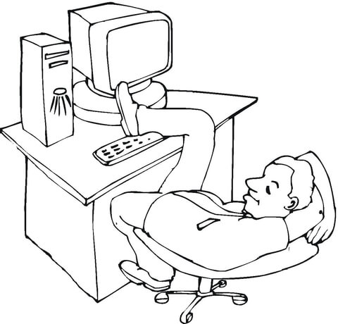 Programmer  Coloring page