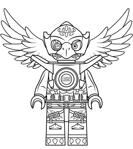 Lego Chima Eagle Eris Coloring page