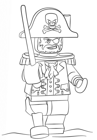 Lego Pirate Coloring page