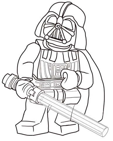 Lego Star Wars Darth Vader Coloring page