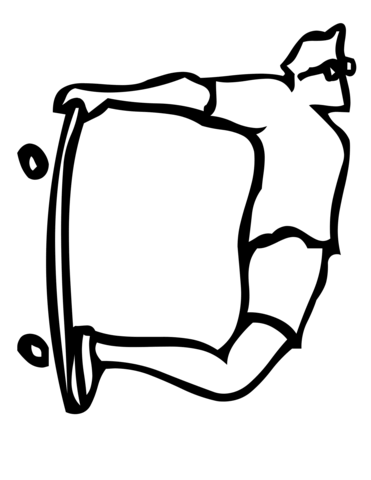 Letter D Coloring page