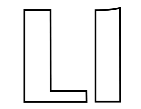 Letter L Coloring page