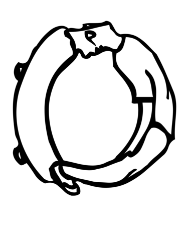 Letter O Coloring page