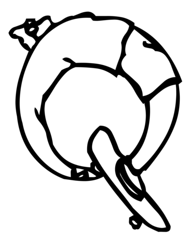 Letter Q  Coloring page