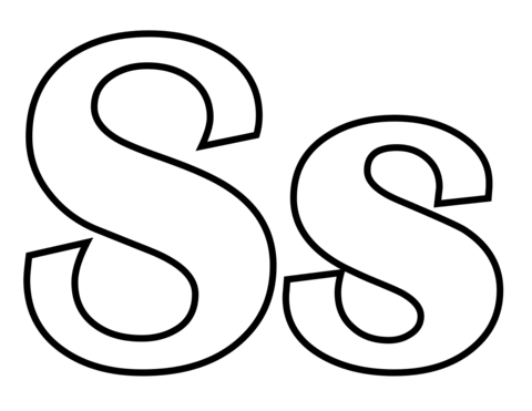 Letter S Coloring page