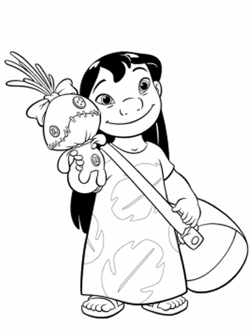 Cute Lilo Coloring page